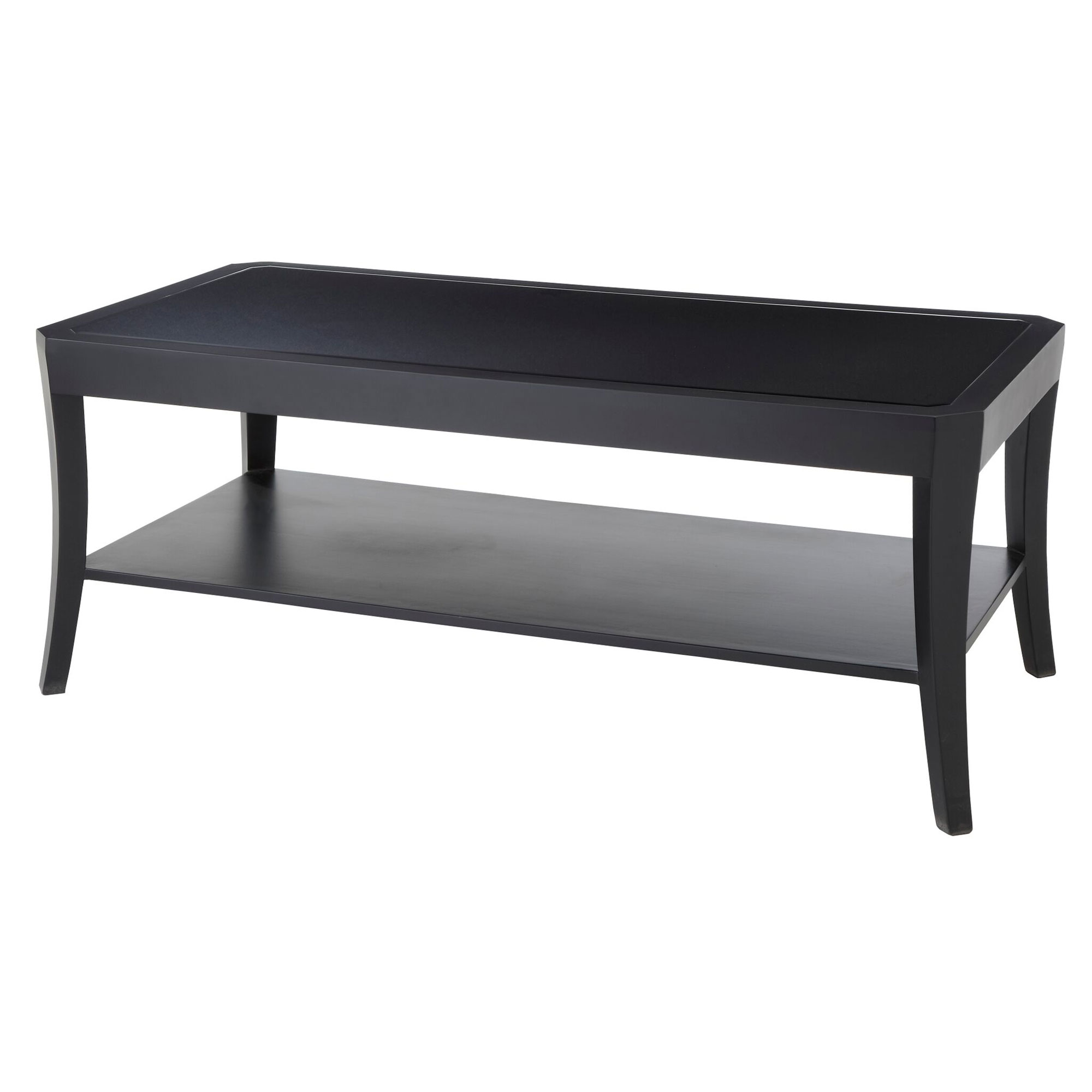Hyde Coffee Table Black glass top