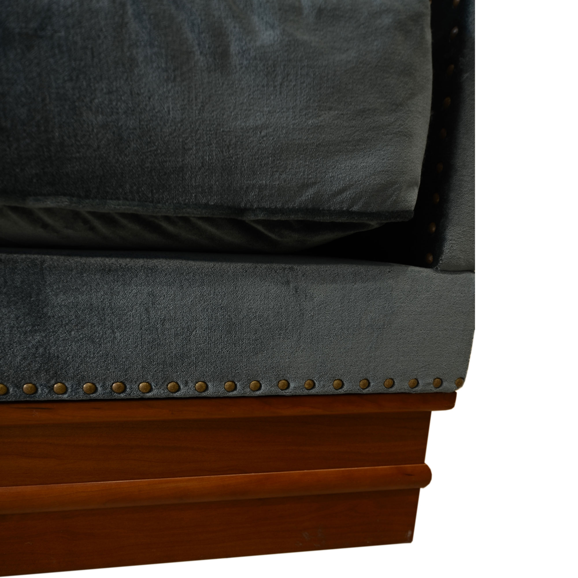close detail richard sofa studs