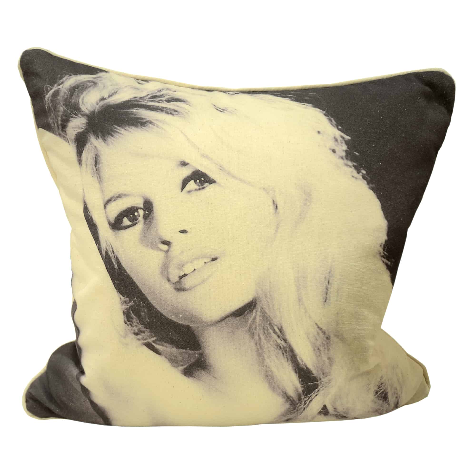 brigitte bardot scatter cushions. Limited print run black and white portrait collection