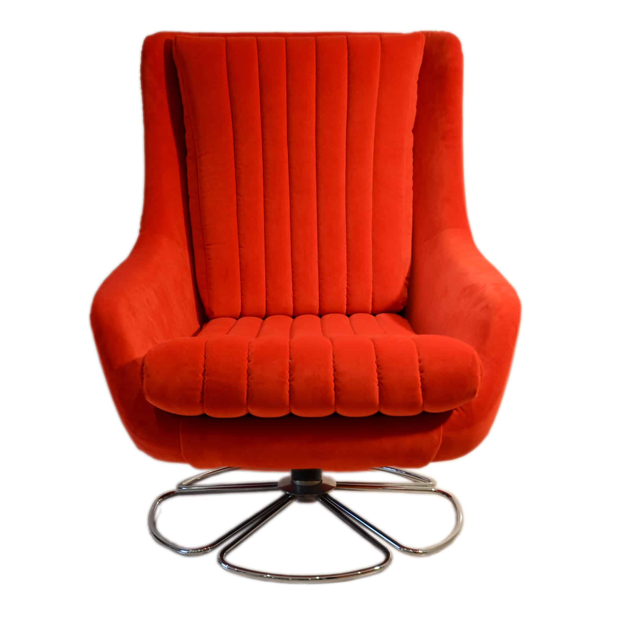 Portobello chair red front view shop alsans